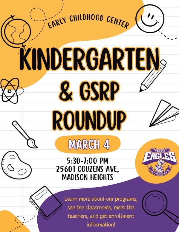 Kindergarten and GSRP RoundUp